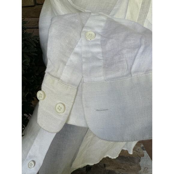 Go Linen L'Zinger Long Sleeve Single Pocket Linen Shirt-Size 1 - Picture 5 of 8